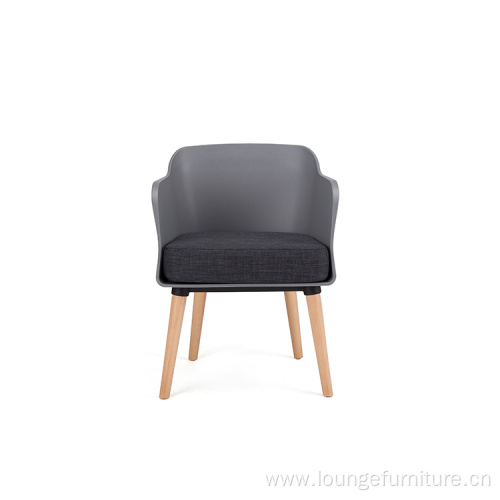 Simple design Upholstered seat arm fabric leisure chair